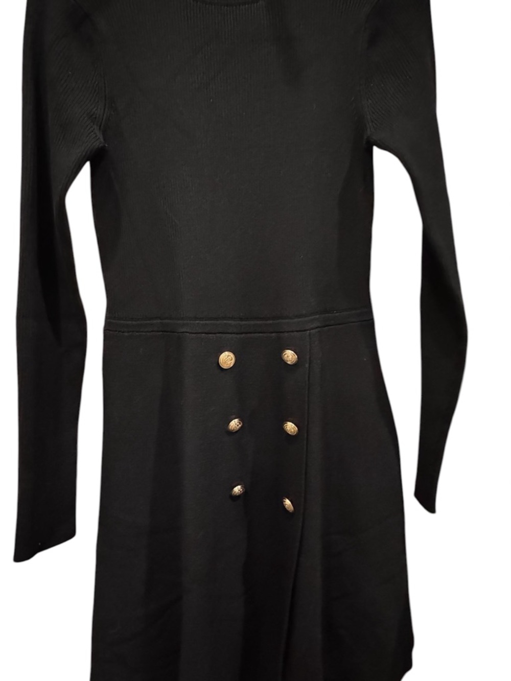 BCX Black Ribbed Knit Dress